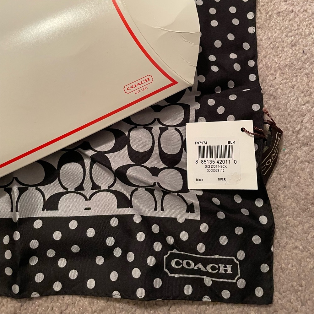 NWT Coach scarf